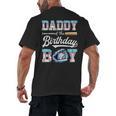 Daddy Of The Birthday Boy Baseball Ice Cream Drip Matching Men's Back Print T-Shirt
