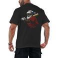 Dominican Republic Santa Christmas Baseball Beisbol Men's Back Print T-Shirt Dominican Republic Santa Christmas Baseball Beisbol Men's Back Print T-Shirt
