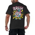 Drip Baseball Boy Youth Kid Ice Cream Dripping Baseball Bruh Men's Back Print T-Shirt