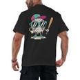 Dripping Baseball Baseball Lover Player Baseballer Men's Back Print T-Shirt Dripping Baseball Baseball Lover Player Baseballer Men's Back Print T-Shirt
