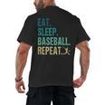 Eat Sleep Baseball Repeat Baseball Player Baseball Men's Back Print T-Shirt Eat Sleep Baseball Repeat Baseball Player Baseball Men's Back Print T-Shirt