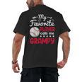 My Favorite Player Calls Me Grampy Baseball Grampy Men's Back Print T-Shirt My Favorite Player Calls Me Grampy Baseball Grampy Men's Back Print T-Shirt
