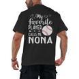 My Favorite Player Calls Me Nona Baseball Player Men's Back Print T-Shirt My Favorite Player Calls Me Nona Baseball Player Men's Back Print T-Shirt