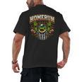 Football Referee Touchdown Baseball Homerun Frog Men's Back Print T-Shirt