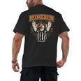 Football Referee Touchdown Baseball Homerun Goose Men's Back Print T-Shirt