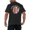 Grammy Of Ballers Football Baseball Grandma Grammy Men's Back Print T-Shirt