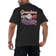 Grandparent Grandma Of The 1 Rookie Baseball Men's Back Print T-Shirt Grandparent Grandma Of The 1 Rookie Baseball Men's Back Print T-Shirt
