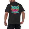 Happy 100 Days Of School Costume Baseball Drip Ice Cream Men's Back Print T-Shirt Happy 100 Days Of School Costume Baseball Drip Ice Cream Men's Back Print T-Shirt