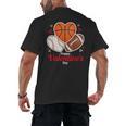 Happy Valentine’s Basketball Football Valentine Baseball Men's Back Print T-Shirt Happy Valentine’s Basketball Football Valentine Baseball Men's Back Print T-Shirt