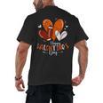Happy Valentines Day Basketball Baseball Football Boys Men's Back Print T-Shirt Happy Valentines Day Basketball Baseball Football Boys Men's Back Print T-Shirt