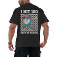 I Hit 100 Days Of School Baseball Ice Cream Drip Boys Girls Men's Back Print T-Shirt I Hit 100 Days Of School Baseball Ice Cream Drip Boys Girls Men's Back Print T-Shirt