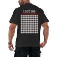 I Hit 100 Days Of School Baseball Lover Teacher Student Men's Back Print T-Shirt