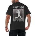 I Hit 100 Days Of School Baseball Player 100th Day Boys Kids Men's Back Print T-Shirt I Hit 100 Days Of School Baseball Player 100th Day Boys Kids Men's Back Print T-Shirt