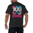 HUGvyn 100 Days Of School Baseball Ice Cream Teacher Student Men's Back Print T-Shirt HUGvyn 100 Days Of School Baseball Ice Cream Teacher Student Men's Back Print T-Shirt