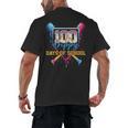 HUGvyn 100 Drippy Days Of School Baseball Ice Cream 100 Days Men's Back Print T-Shirt HUGvyn 100 Drippy Days Of School Baseball Ice Cream 100 Days Men's Back Print T-Shirt