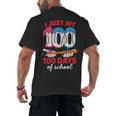 HUGvyn I Just Hit 100 Days Of School Baseball Ice Cream Boys Men's Back Print T-Shirt HUGvyn I Just Hit 100 Days Of School Baseball Ice Cream Boys Men's Back Print T-Shirt