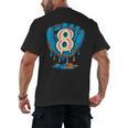 Ice Cream Baseball Glove 8th Birthday Edition Men's Back Print T-Shirt