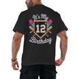 It's My 12th Birthday Baseball Fan Celebration Men's Back Print T-Shirt It's My 12th Birthday Baseball Fan Celebration Men's Back Print T-Shirt