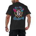 It's My 6th Birthday Baseball Fan Fun Party Celebration Men's Back Print T-Shirt It's My 6th Birthday Baseball Fan Fun Party Celebration Men's Back Print T-Shirt