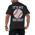 It’s My Birthday Baseball Vintage Style Men's Back Print T-Shirt It’s My Birthday Baseball Vintage Style Men's Back Print T-Shirt