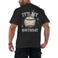 Its My Birthday Vintage Baseball Celebration For Men Kids Men's Back Print T-Shirt Its My Birthday Vintage Baseball Celebration For Men Kids Men's Back Print T-Shirt