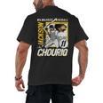 Jackson Chourio Milwaukee MLB Baseball Player MLBJCH203M Men's Back Print T-Shirt Jackson Chourio Milwaukee MLB Baseball Player MLBJCH203M Men's Back Print T-Shirt