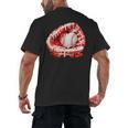 Kid Drip Ice Cream Baseball Heart Catcher Valentines Day Boy Men's Back Print T-Shirt Kid Drip Ice Cream Baseball Heart Catcher Valentines Day Boy Men's Back Print T-Shirt