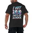 Kids 100 Days Of School 100th Day Baseball Ice Cream Drip Men's Back Print T-Shirt