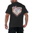 Kids Happy Easter Bunny Playing Baseball Boy Ice Cream Drip Men's Back Print T-Shirt