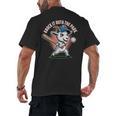 Knock It Outa The Park Baseball Goat Home Run Men's Back Print T-Shirt Knock It Outa The Park Baseball Goat Home Run Men's Back Print T-Shirt
