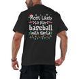 Most Likely To Play Baseball With Santa Christmas Matching Men's Back Print T-Shirt Most Likely To Play Baseball With Santa Christmas Matching Men's Back Print T-Shirt