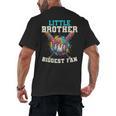 Little Brother Biggest Fan Baseball Cream Drip Crossed Bats Men's Back Print T-Shirt