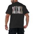 Mama Baseball Season Happy Game Day Trendy Sports Mom Men's Back Print T-Shirt Mama Baseball Season Happy Game Day Trendy Sports Mom Men's Back Print T-Shirt
