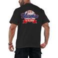 Mama Rookie Of Year 1st Birthday Baseball Theme Matching Men's Back Print T-Shirt Mama Rookie Of Year 1st Birthday Baseball Theme Matching Men's Back Print T-Shirt
