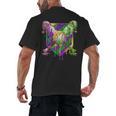 Mardi Gras Ice Cream Drip Baseball Sports For Men Women Kids Men's Back Print T-Shirt