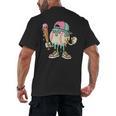 Melted Ice-Cream Baseball Mascot Pastel Pop Men's Back Print T-Shirt Melted Ice-Cream Baseball Mascot Pastel Pop Men's Back Print T-Shirt