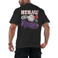 Memaw Rookie Of Year 1st Birthday Baseball Theme Matching Men's Back Print T-Shirt Memaw Rookie Of Year 1st Birthday Baseball Theme Matching Men's Back Print T-Shirt