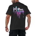 Mom Baseball Ice Cream Drip Birthday Boy Family Men's Back Print T-Shirt Mom Baseball Ice Cream Drip Birthday Boy Family Men's Back Print T-Shirt