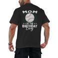 Mom Of The Birthday Boy Baseball Player Birthday Men's Back Print T-Shirt