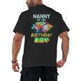 Nanny Of The Birthday Boy Baseball Football Colorful Men's Back Print T-Shirt Nanny Of The Birthday Boy Baseball Football Colorful Men's Back Print T-Shirt