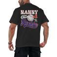 Nanny Rookie Of Year 1st Birthday Baseball Theme Matching Men's Back Print T-Shirt Nanny Rookie Of Year 1st Birthday Baseball Theme Matching Men's Back Print T-Shirt