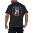 Number 8 Years Baseball 8TH Birthday Men's Back Print T-Shirt