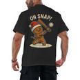 Oh Snap Gingerbreadman Baseball Christmas Men Boys Toddlers Men's Back Print T-Shirt Oh Snap Gingerbreadman Baseball Christmas Men Boys Toddlers Men's Back Print T-Shirt