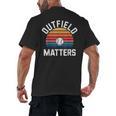 Outfield Matters Baseball Outfielder Athlete Sports Men's Back Print T-Shirt Outfield Matters Baseball Outfielder Athlete Sports Men's Back Print T-Shirt