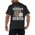 Proud Grandpa Of A 2026 Senior Baseball Graduation Leopard Men's Back Print T-Shirt Proud Grandpa Of A 2026 Senior Baseball Graduation Leopard Men's Back Print T-Shirt