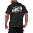 Proud Senior Grandma Class Of 2026 Baseball Graduate Leopard Men's Back Print T-Shirt Proud Senior Grandma Class Of 2026 Baseball Graduate Leopard Men's Back Print T-Shirt