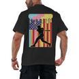 Retro Baseball Drip Boys Ice Cream Patriotic American Flag Men's Back Print T-Shirt Retro Baseball Drip Boys Ice Cream Patriotic American Flag Men's Back Print T-Shirt