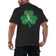 Retro Shamrock Baseball St Patricks Day Men Women Boys Girls Men's Back Print T-Shirt