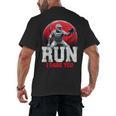 Run I Dare You Baseball Ball Player Catcher Coach Tee Men's Back Print T-Shirt Run I Dare You Baseball Ball Player Catcher Coach Tee Men's Back Print T-Shirt