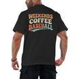 Weekends Coffee Baseball Retro Vibes Men's Back Print T-Shirt Weekends Coffee Baseball Retro Vibes Men's Back Print T-Shirt